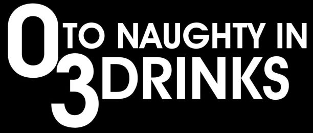 0 To Naughty In 3 Drinks Motorcycle Helmet Sticker (1 Dozen)