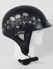 1Vsp - Vented Skull Pile Motorcycle Half Helmet Beanie Helmets