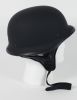 103F - Dot German Flat Black Motorcycle Helmet