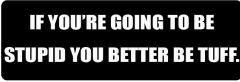 If You'Re Going To Be Stupid You Better Be Tuff (1 Dozen)