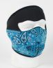 Face Mask - Blue Paisley Bandanna Neoprene