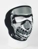 Face Mask - Chrome Skull Neoprene