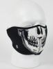Face Mask - 1/2 Skull Face Neoprene
