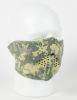 Face Mask - 1/2 Digital Green Camo Face Neoprene