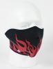 Face Mask - 1/2 Red Flames Neoprene