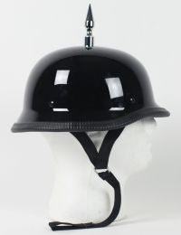 3 Inch Spiked German Gloss Novelty Motorcycle Helmet