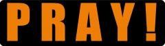 Pray Motorcycle Helmet Sticker (1 Dozen)
