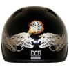 1Va - Dot Vented Alien Motorcycle Half Helmet Beanie Helmets