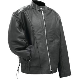 Rocky Mountain Hides Solid Genuine Buffalo Leather Motorcycle Cruiser Jacket