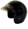 Rmtbk - Dot Black 3/4 Motorcycle Helmet. Three Quarter Helmet