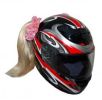 Motorcycle Helmet Pigtails - Blonde