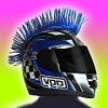 Motorcycle Helmet Mohawk - Blue