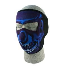 Face Mask - Blue Skull Neoprene