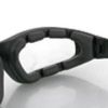 Biker Glasses - Foamerz 2 Sunglasses, Blk Frame, Anti-Fog Clear, Ansi Z87