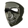 Face Mask - Chrome Skull Neoprene