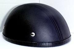 Classic Leather Skid Lid Motorcycle Helmet