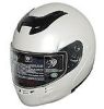 Modw - Dot Full Face Pearl White Modular Motorcycle Helmet