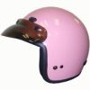 Rmtp - Dot Pink 3/4 Motorcycle Helmet. Three Quarter Helmet