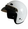 Rmtw - Dot White 3/4 Motorcycle Helmet. Three Quarter Helmet