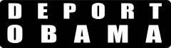 Deport Obama Motorcycle Helmet Sticker (1 Dozen)