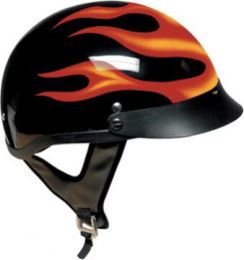 1F - Dot Flame Shorty Motorcycle Helmet