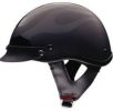 1Fbf - Dot Flat Black Flame Shorty Motorcycle Helmet