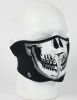 Face Mask - 1/2 Glow In The Dark Skull Mask