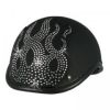 Rhinestone Helmet Patch - Flame