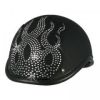 Rhinestone Helmet Patch - Flame