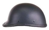 Flat Black Polo Novelty Motorcycle Helmet