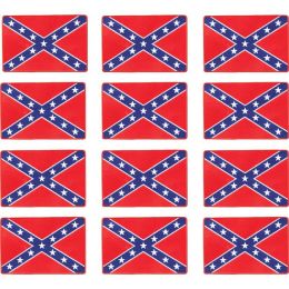 Be A Rebel 12pc Rebel Flag Patches