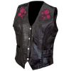 Live-Ride-Rock Ladies Rock Design Genuine Buffalo Leather Vest