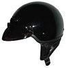 40B - Dot 40 Gloss Black Motorcycle Half Shell Helmets