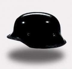 Gloss Black German Style Motorcycle Novelty Helmet