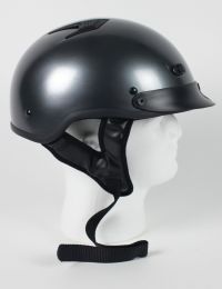 1Gm - Gun Metal Dot Motorcycle Helmet