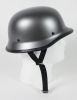 Gun Metal German Style Motorcycle Novelty Helmet