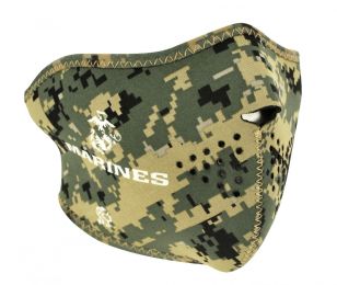 Face Mask - 1/2 Usmc Marpat Logo