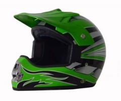 Dot Atv Dirt Bike Mx Green Motorcycle Helmet