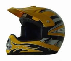 Dot Atv Dirt Bike Mx Yellow Motorcycle Helmet