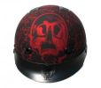 1Fbyr - Dot Matte Bone Yard Red Motorcycle Helmet