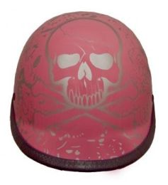 Pink Polo Boneyard Novelty Motorcycle Helmet