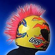 Motorcycle Helmet Mohawk - Pink