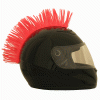 Motorcycle Helmet Mohawk - Pink