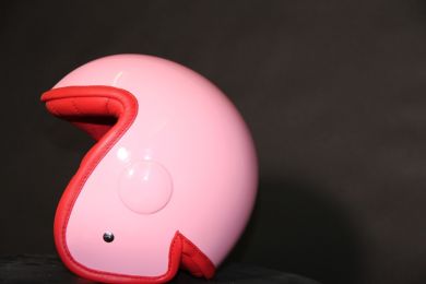 Luxy Pink Novelty Motorcycle Helmet