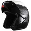 Modb - Dot Full Face Gloss Black Modular Motorcycle Helmet