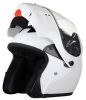 Modw - Dot Full Face Pearl White Modular Motorcycle Helmet