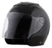 Rkb - Black Dot Motorcycle Helmet Open Face With Flip Shield