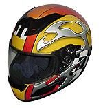 Race Full Face Motorcycle Helmets - Yellow Blade