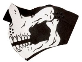 Face Mask - 1/2  Skullmouth Half Neoprene