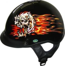 1Vbfs - Dot Skull Head Motorcycle Helmet